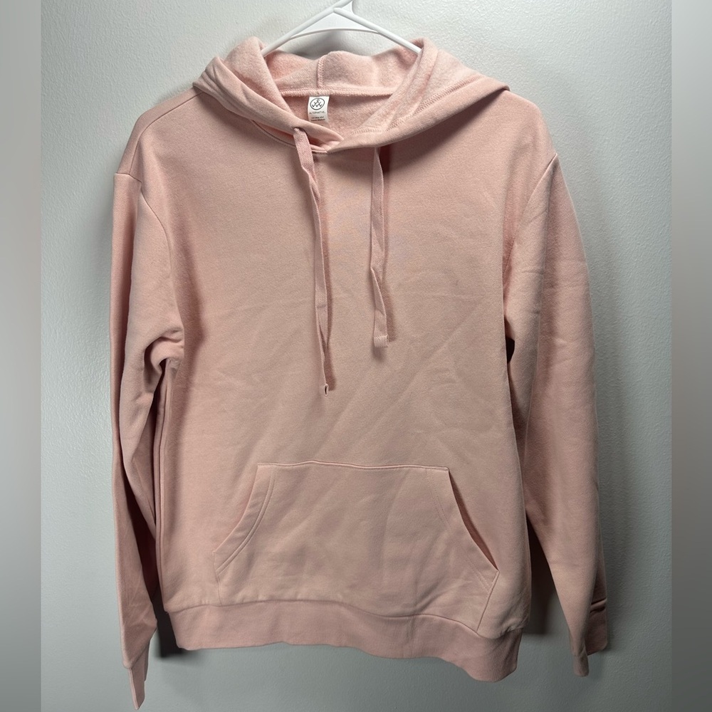 Alternative Pink Hoodie with Drawstrings and Kangaroo Pocket. New! Size small